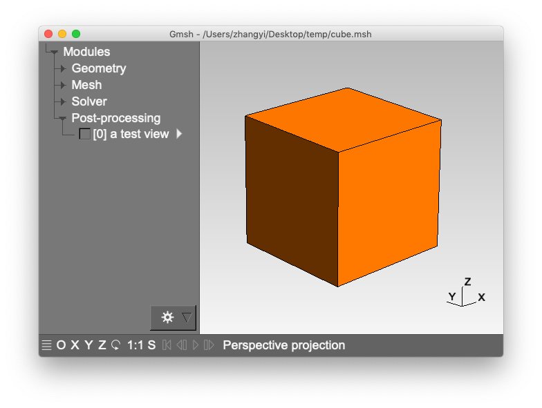 cube mesh display